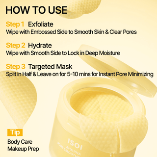 ISOI AHA PHA Pore Smoothing Pad