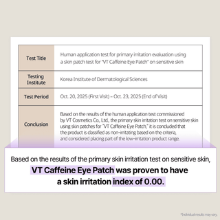VT Caffeine Eye Patch