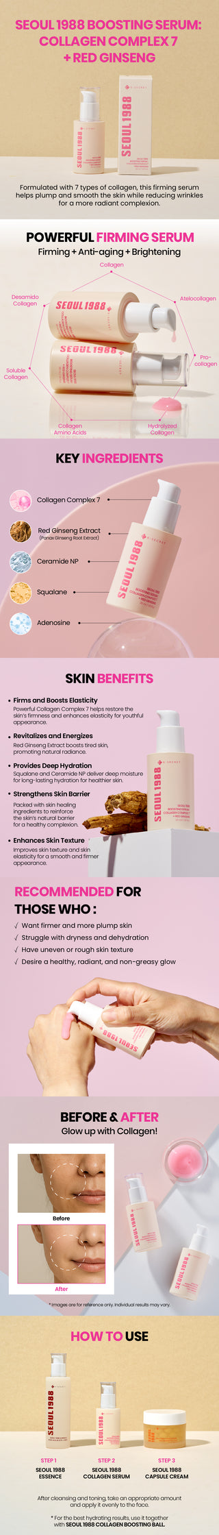 KSecret Seoul 1988 Boosting Serum: Collagen Complex 7 + Red Ginseng